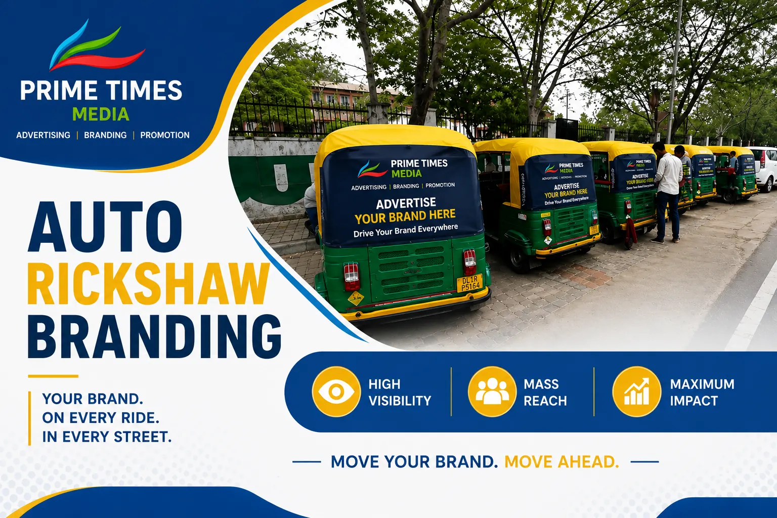 Auto branding execution work for city visibility