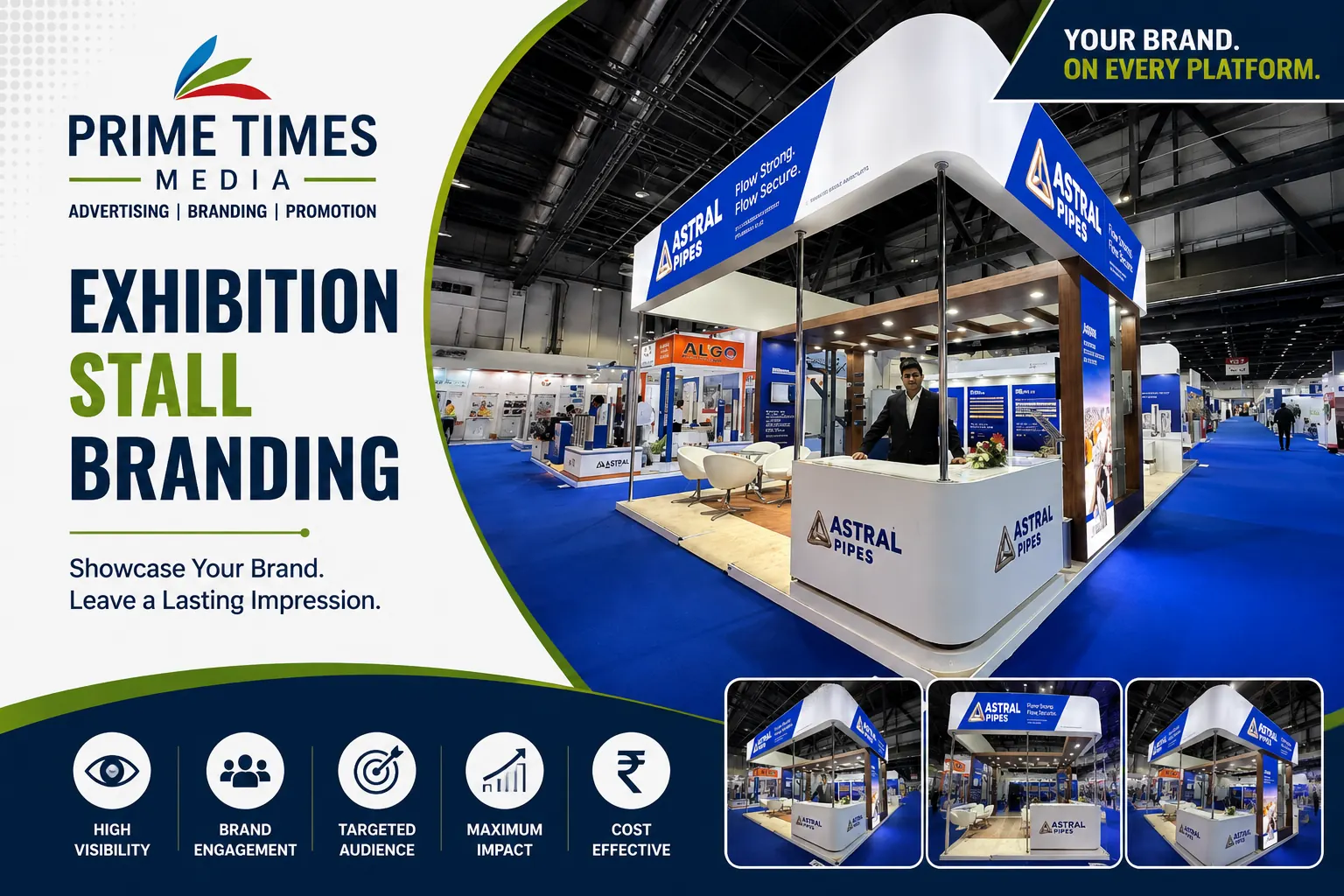 Exhibition stall branding work