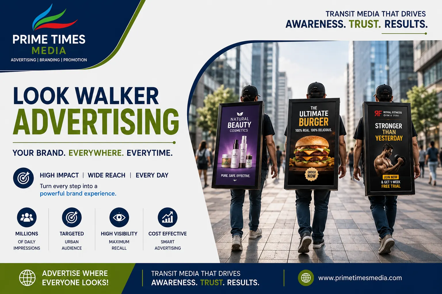Look walker branding display