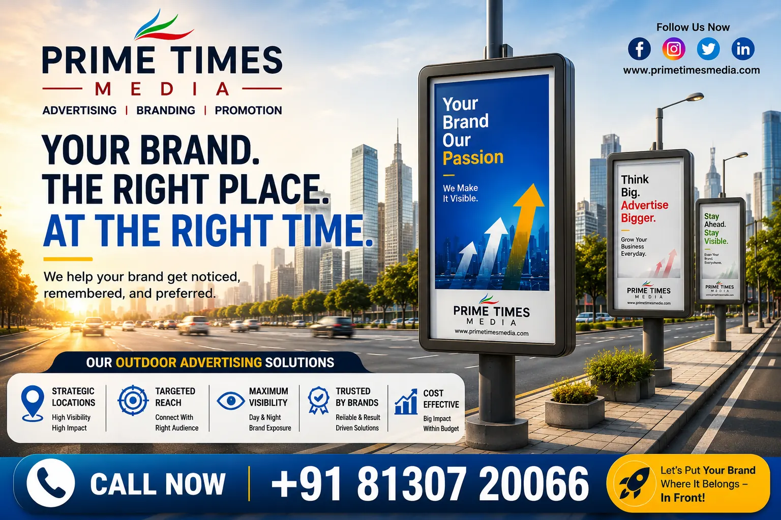 Outdoor ads display campaign