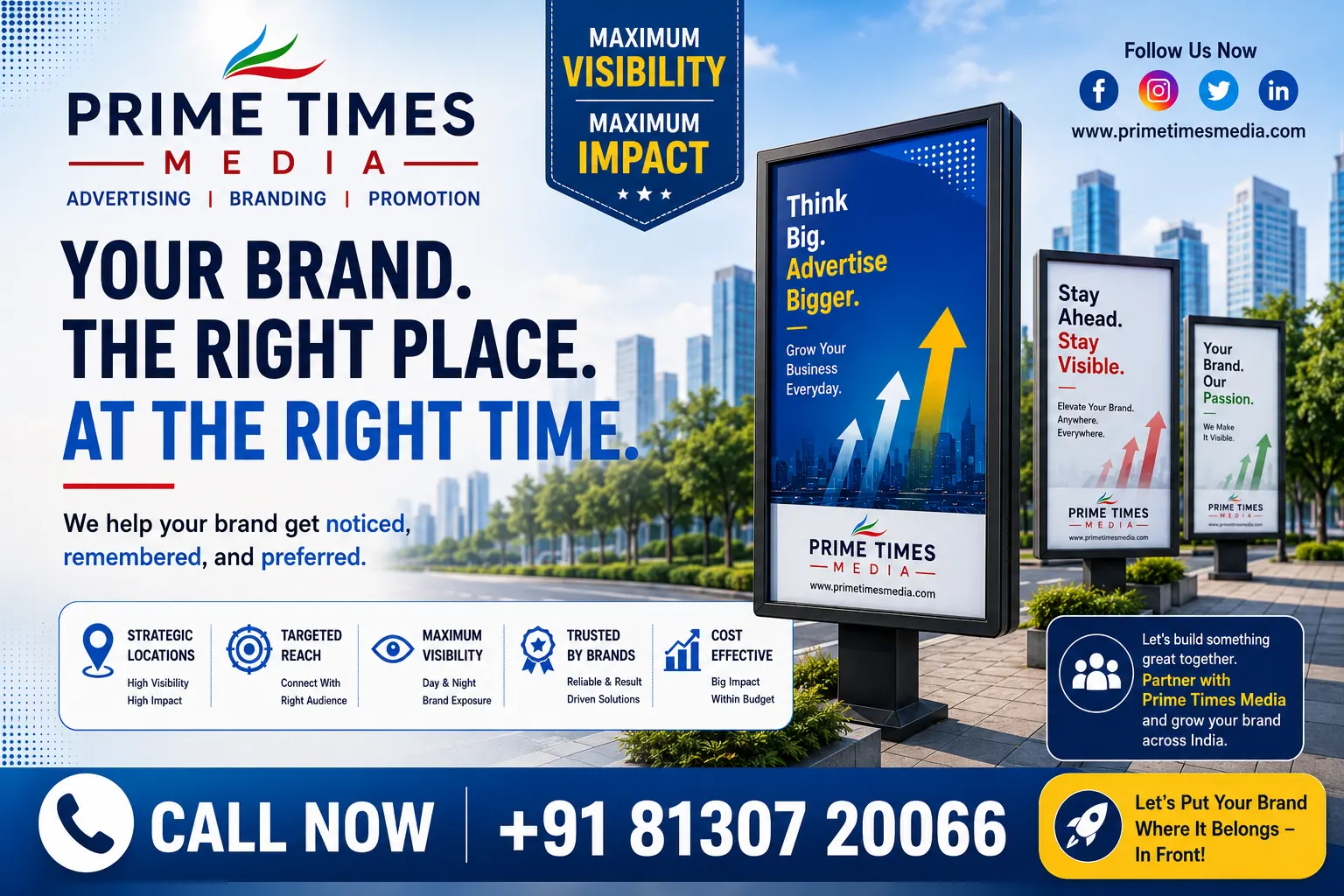 Outdoor banner campaign execution