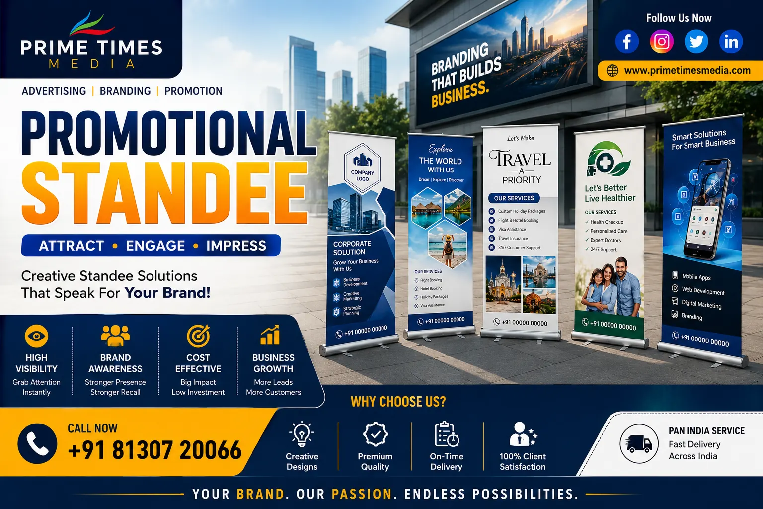 Standee campaign and point of sale branding