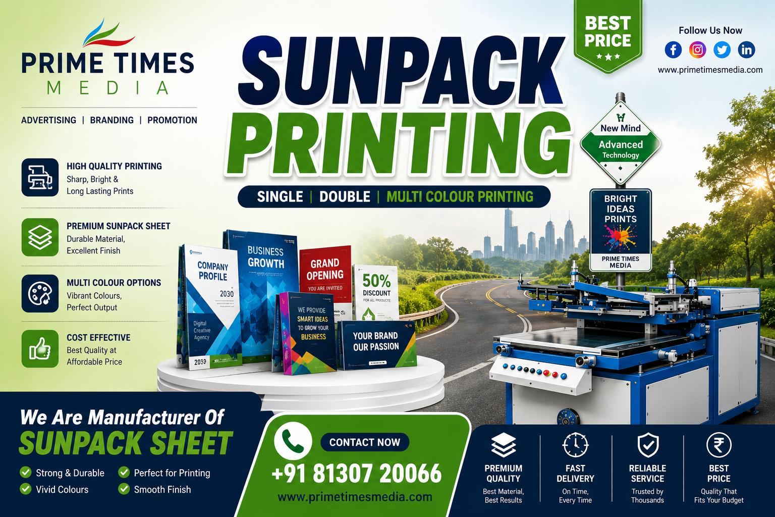 Sunpack Sheet Printing