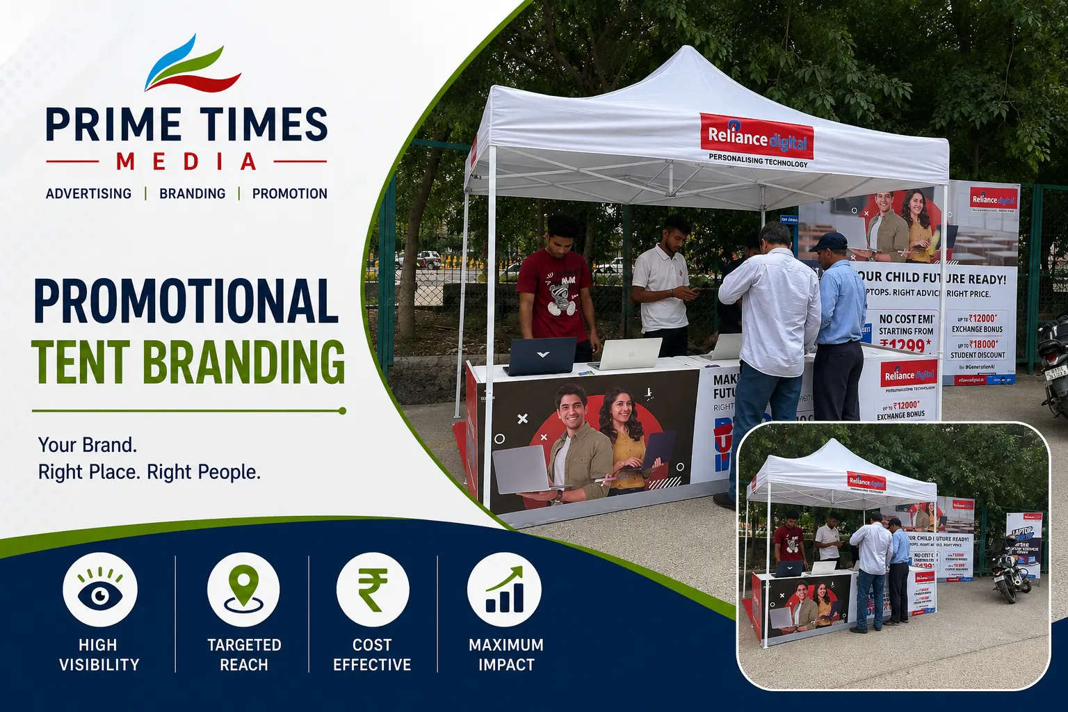 Tent promotion and event branding