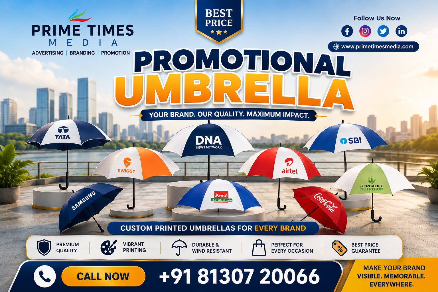 Promotional Umbrella Branding